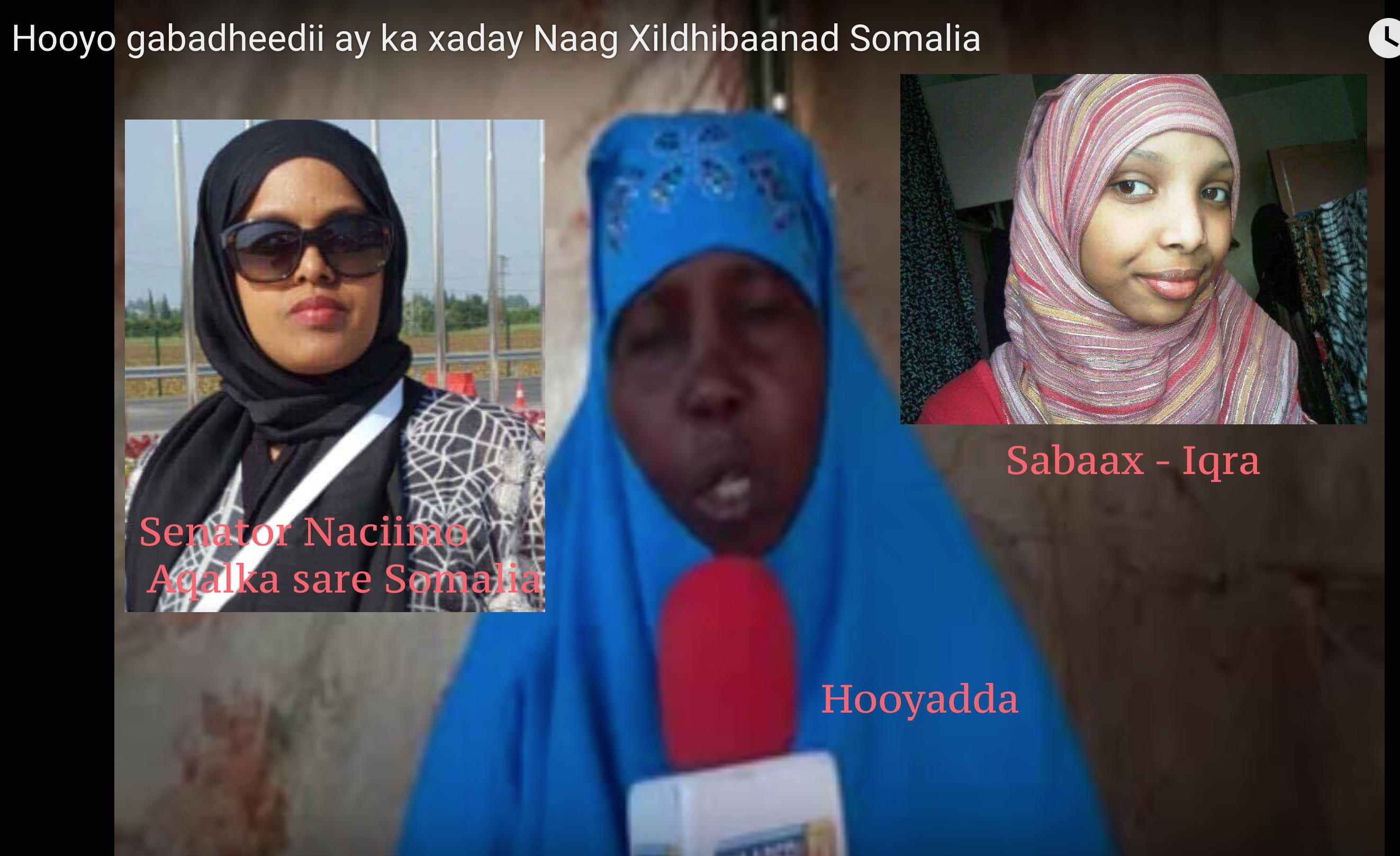 [Daawo] Xildhibaanad xaday gabadh 5 jira oo ka mid noqotay aqalka sare Somalia iyo hooyadda dhashay oo ooysay