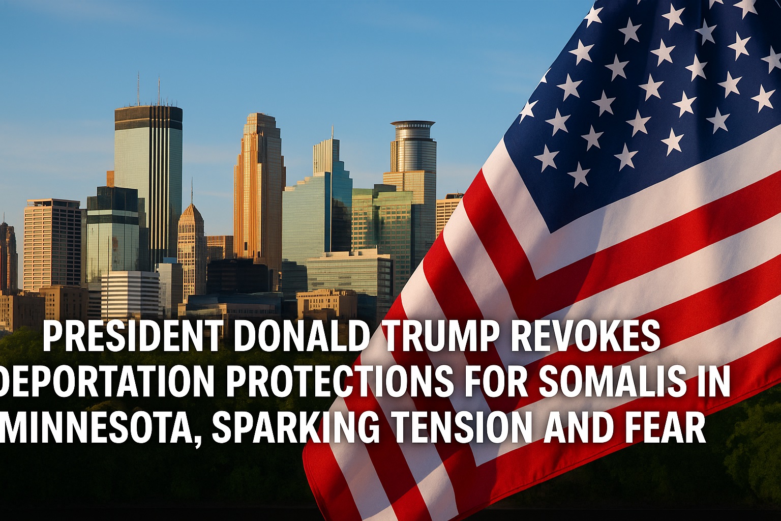 President Donald Trump Revokes Deportation Protections for Somalis in Minnesota, Sparking Tension and Fear