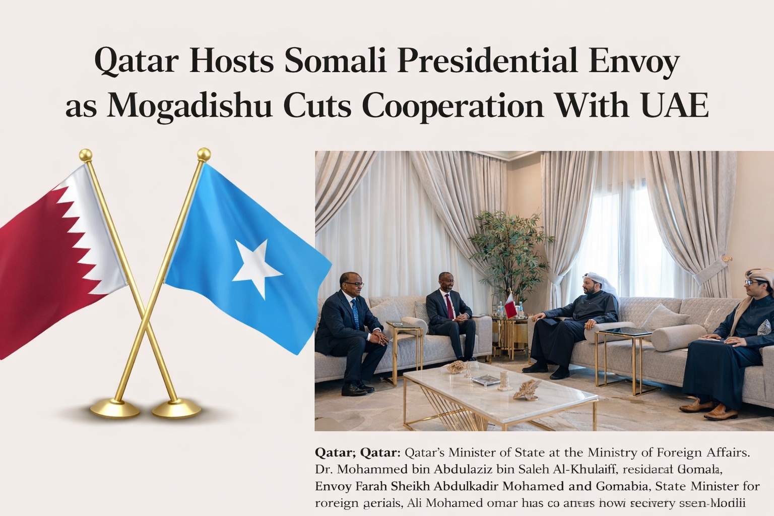 Qatar Hosts Somali Presidential Envoy as Mogadishu Cuts Cooperation With UAE