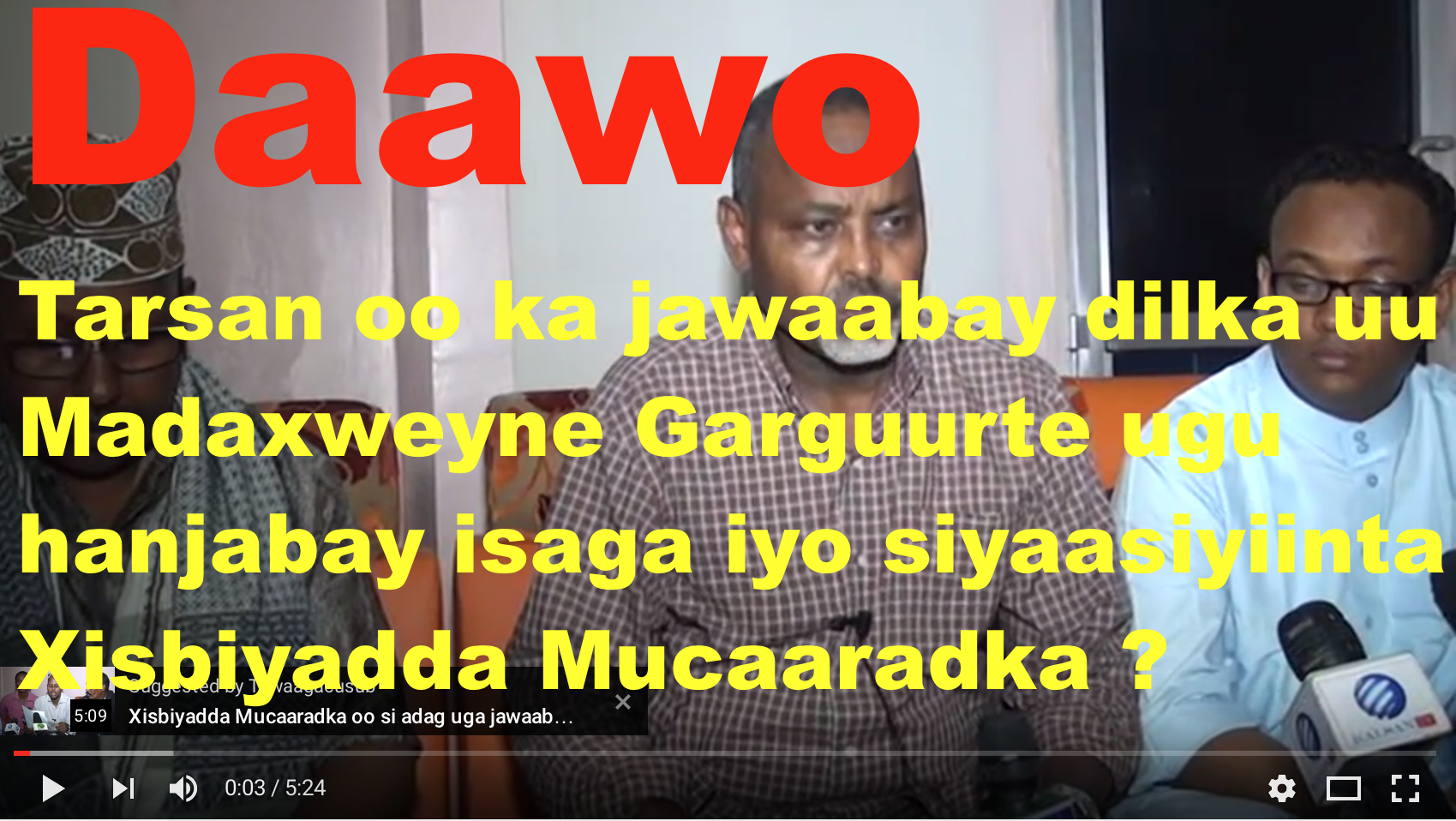 [Daawo] Gudoomiye Tarsan oo ka jawaabay dilkii uu Madaxweyne Garguurte ugu hanjabay isaga iyo siyaasiyiinta Mucaaradka ?