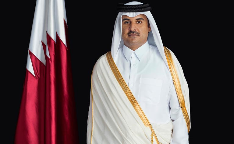 HH the Emir Holds Telephone Conversation with Somali President