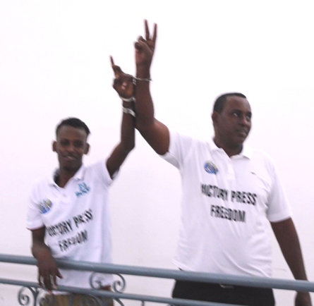 Video Hussein Aideed calls for the release of Shabelle journalists jailed by the Somali government