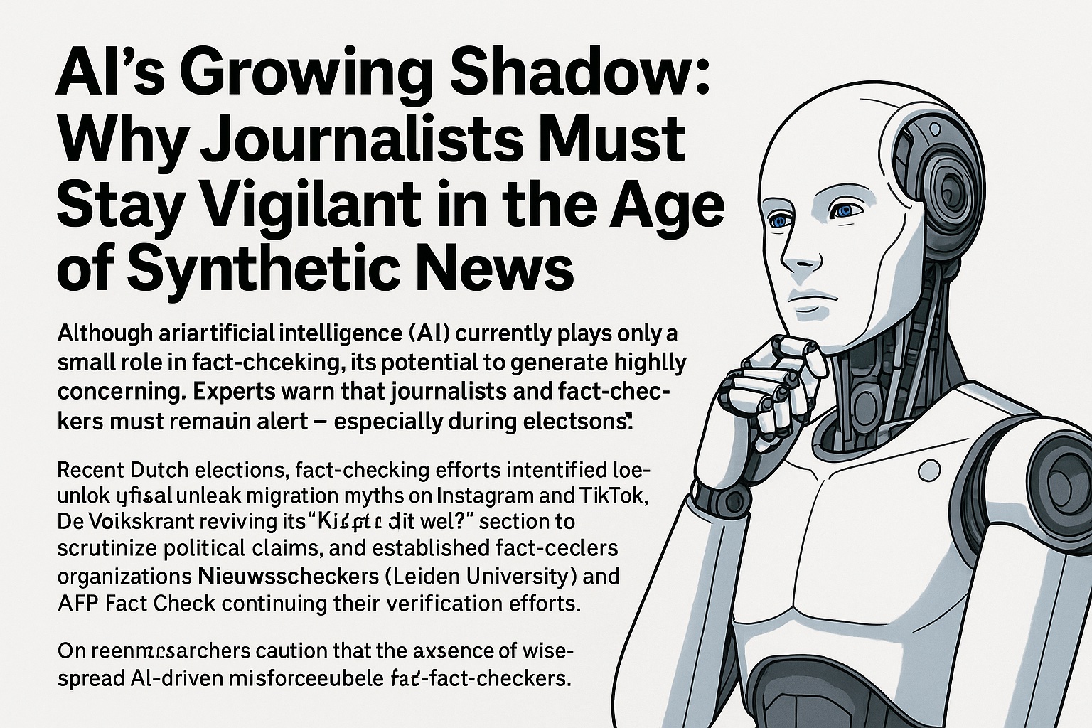 AI's Growing Shadow: Why Journalists Must Stay Vigilant in the Age of Synthetic News