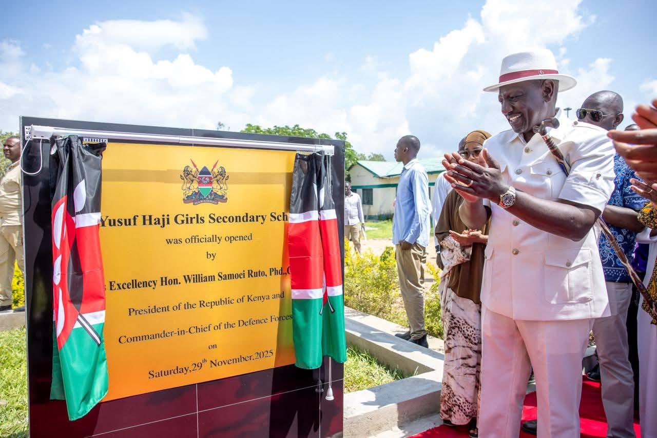 Kenyan President William Ruto Inaugurates Yusuf Hajji High School in Masalani — Honoring a Hero of Somali Community Rights