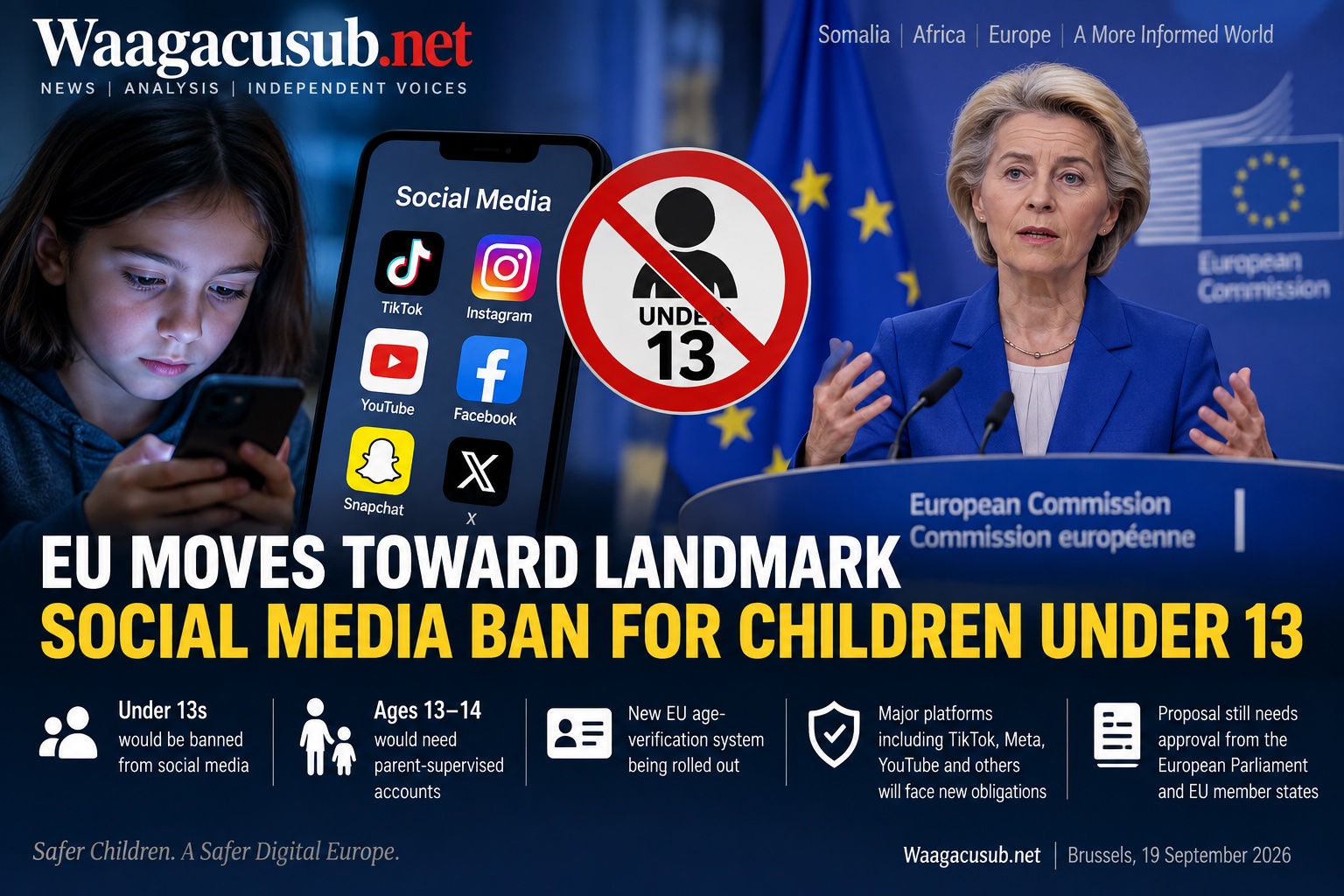 EU Moves Toward Landmark Social Media Ban for Children Under 13