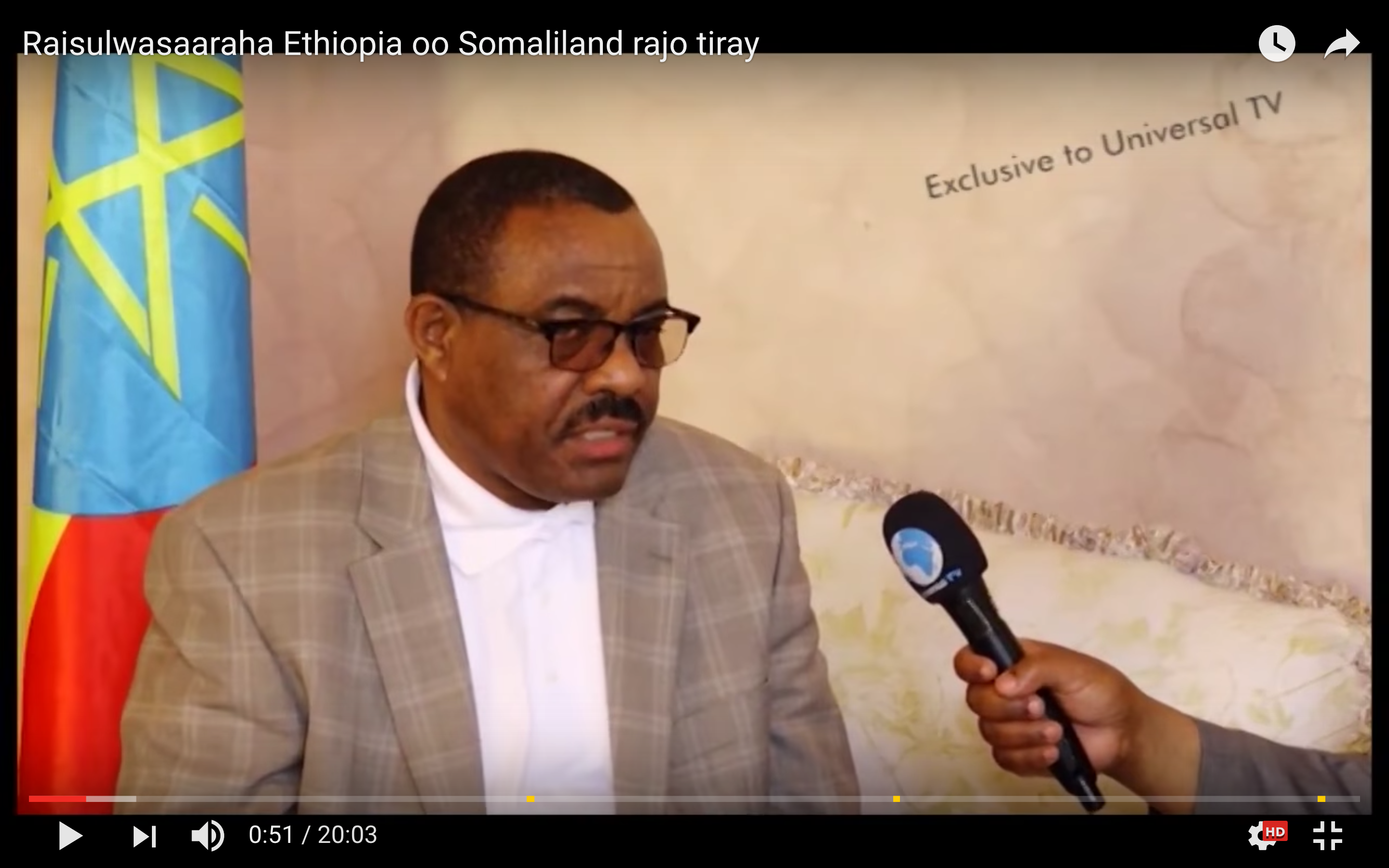 [Daawo] Raisulwasaaraha Ethiopia oo cadeeyay iney Garguurte taageersan yihiin laakiin Somaliland rajo beel ku riday