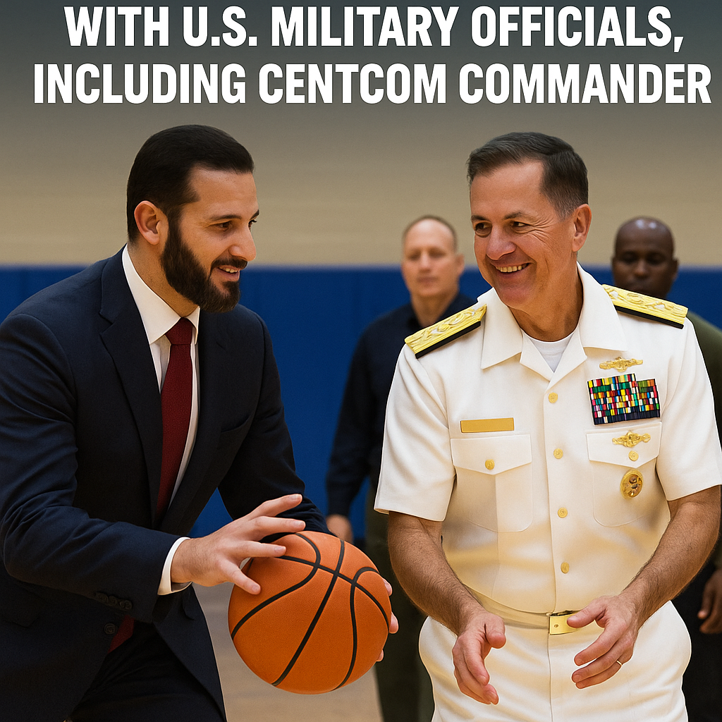 Syrian President Plays Basketball with U.S. Military Officials, Including CENTCOM Commander
